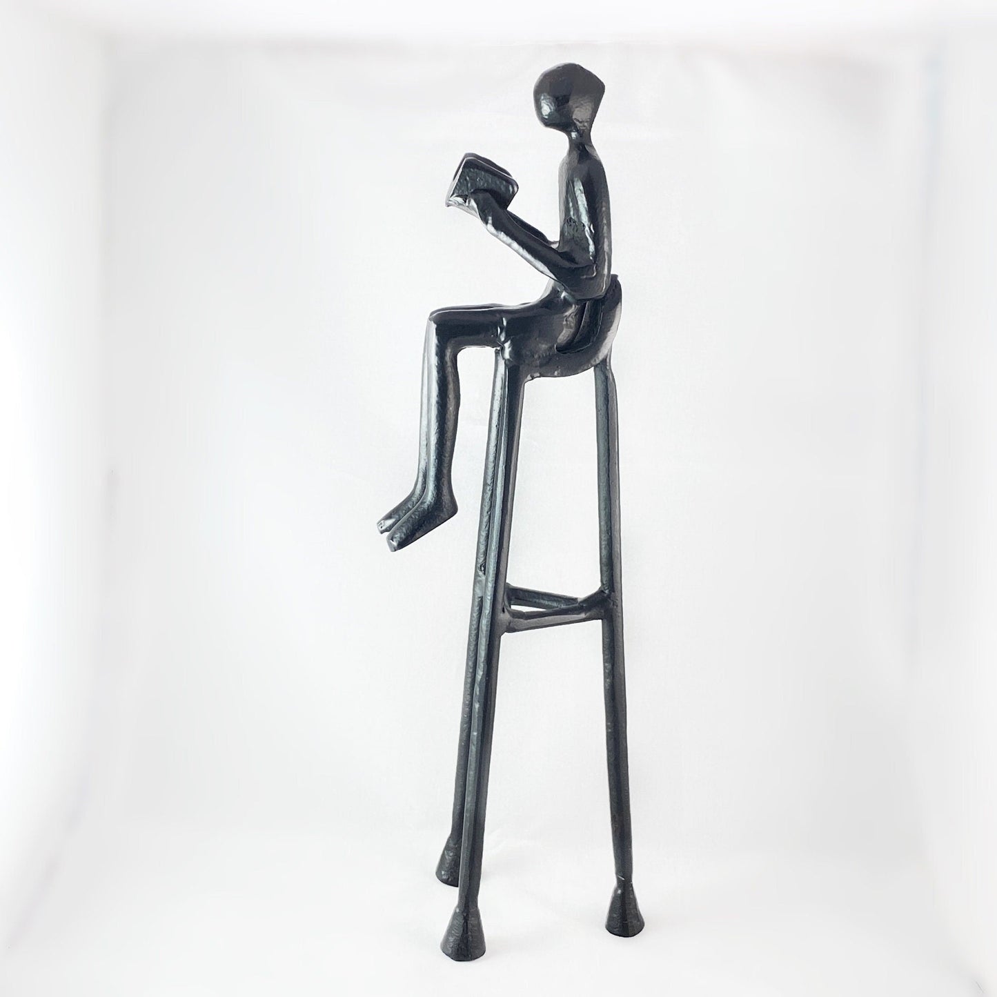 Reading Heights Iron Sculpture - Unique Home Decor