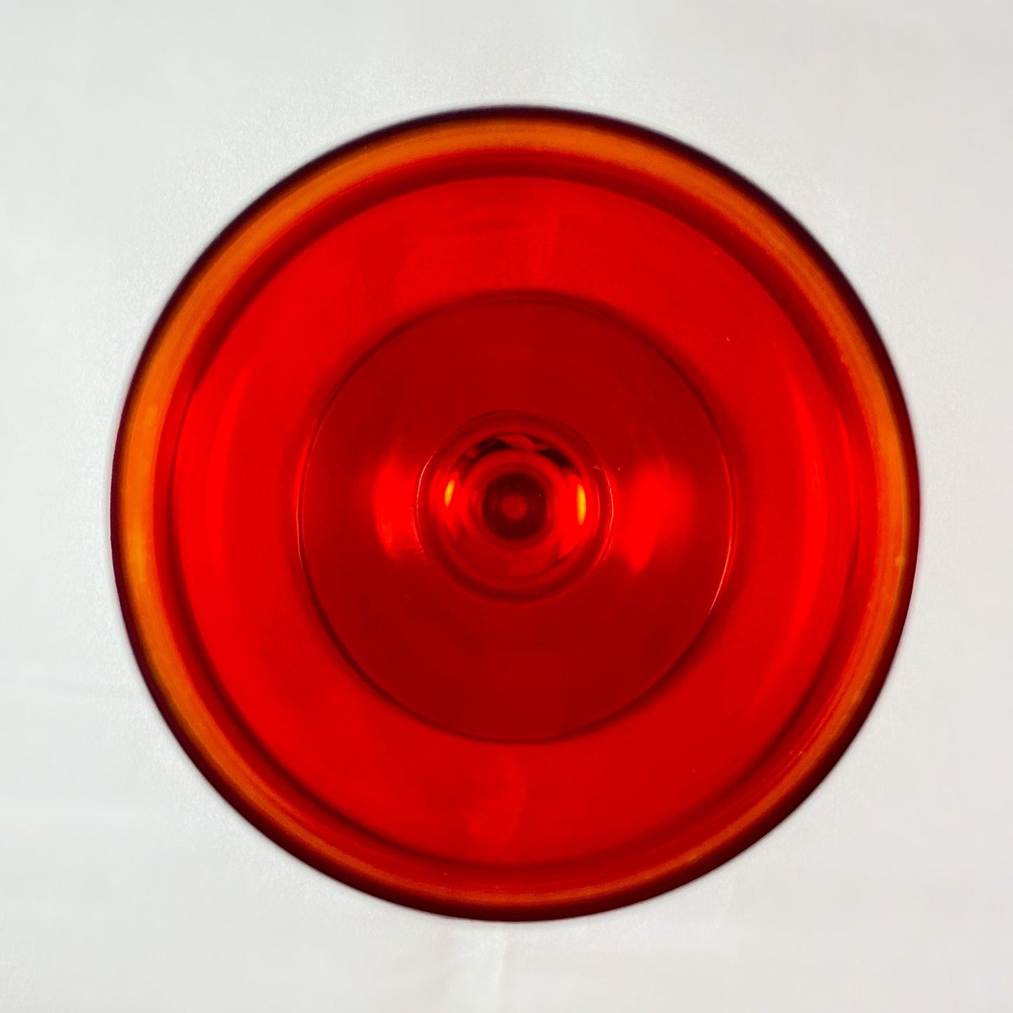 Red/Yellow Ombre Gradient Venetian Glass Wine Glass - Handmade in Italy, Colorful Murano Glass