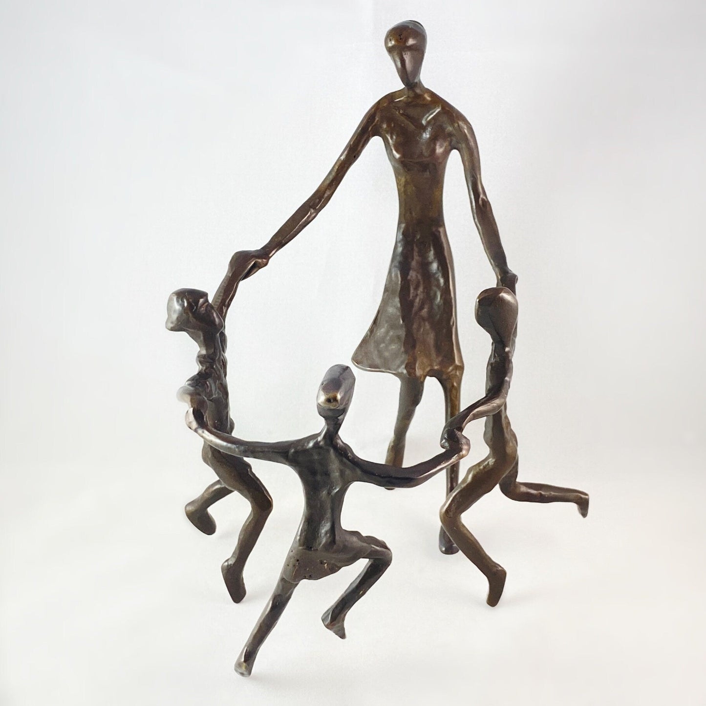 Ring Around the Rosie Bronze Sculpture - Unique Home Decor
