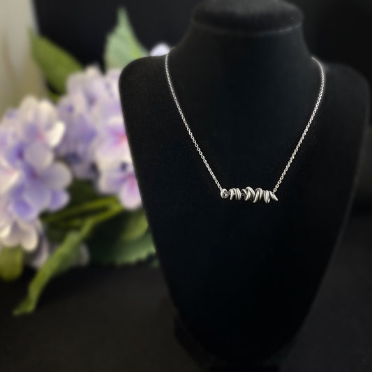 Rook and Crow Handmade Silver Spiral Pendant Necklace