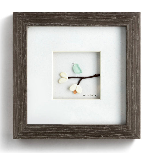 Serenity Sharon Nowlan Pebble Art - Gray