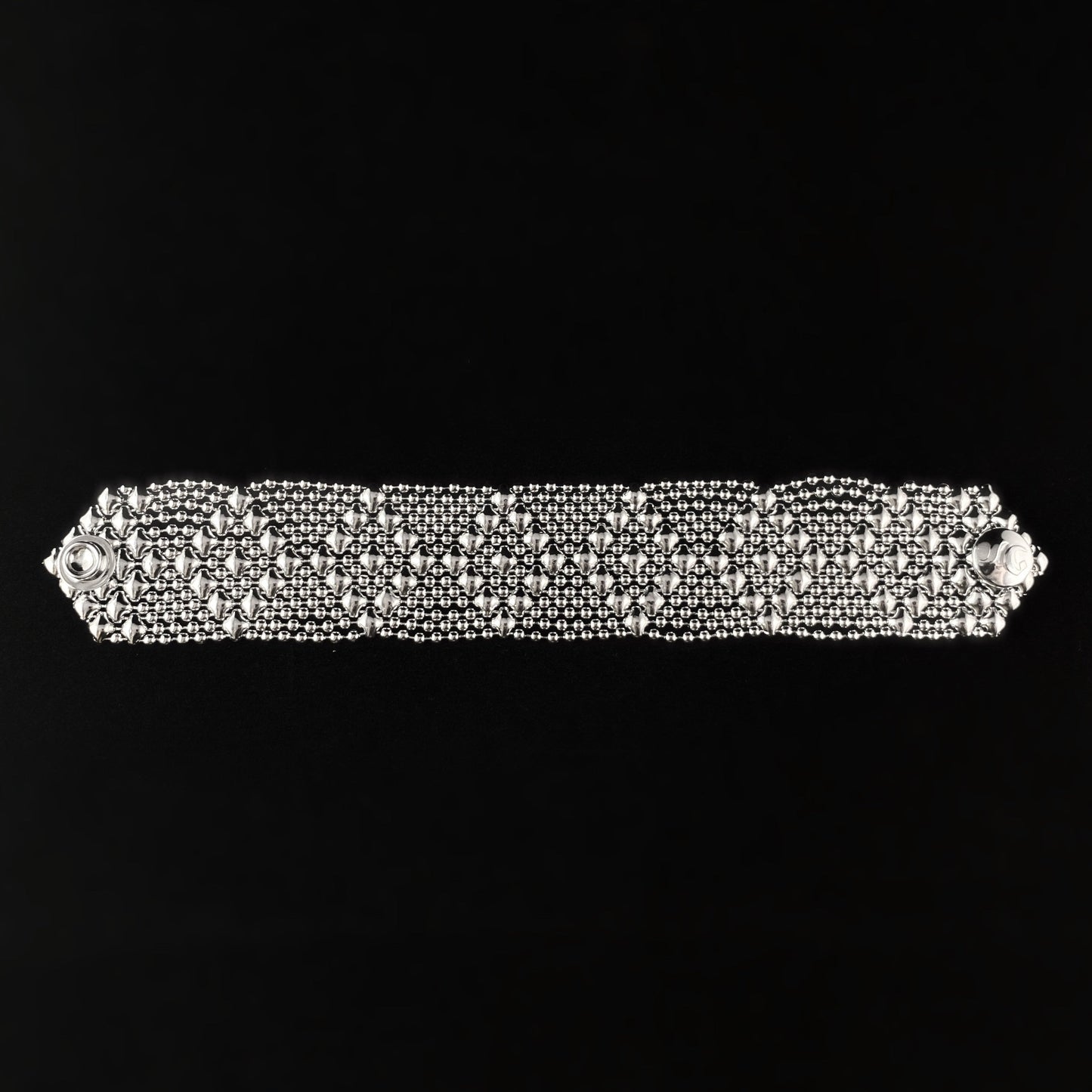 SG Liquid Metal Bracelet - 1.25 inch Wide Silver