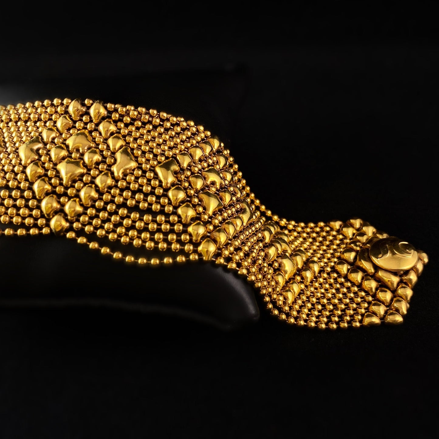 SG Liquid Metal Bracelet - 1.5 inch Wide Gold
