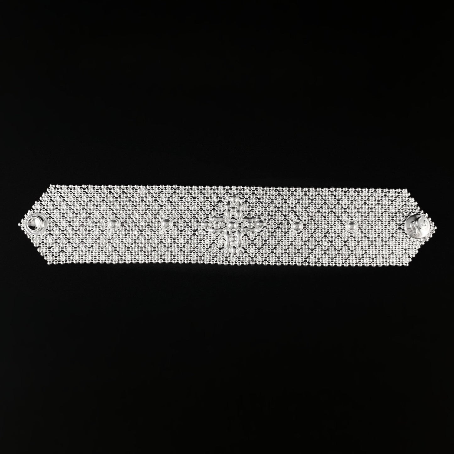 SG Liquid Metal Bracelet - 1.5 inch Wide White Silver