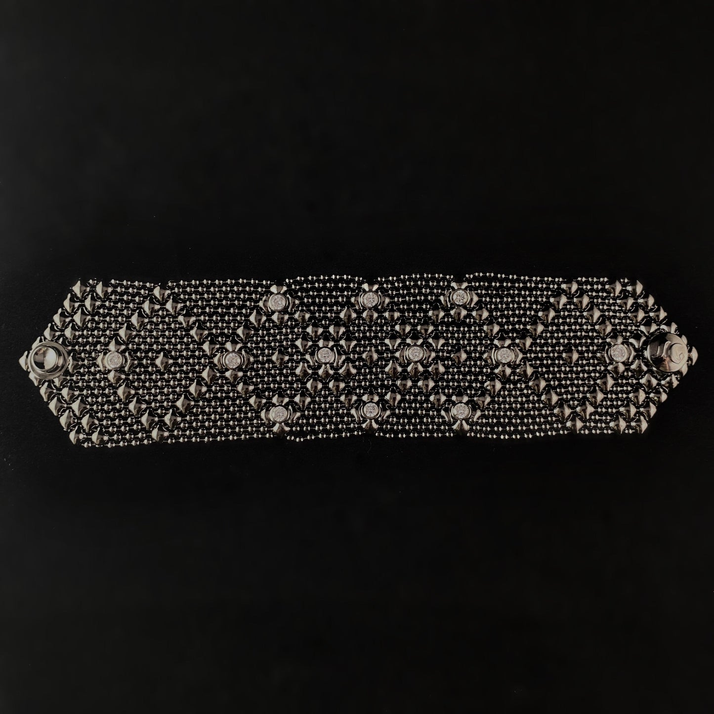 SG Liquid Metal Bracelet - 1.75 inch Wide Gunmetal/Black