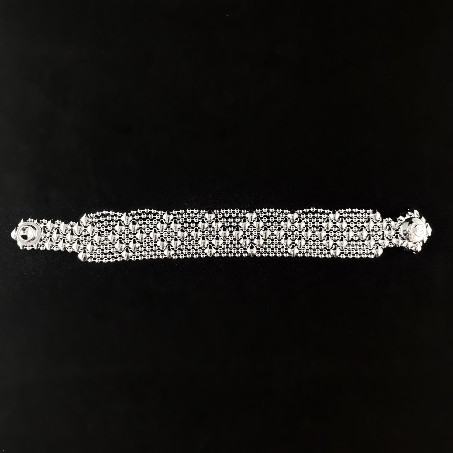 SG Liquid Metal Bracelet - 1 inch Wide Silver