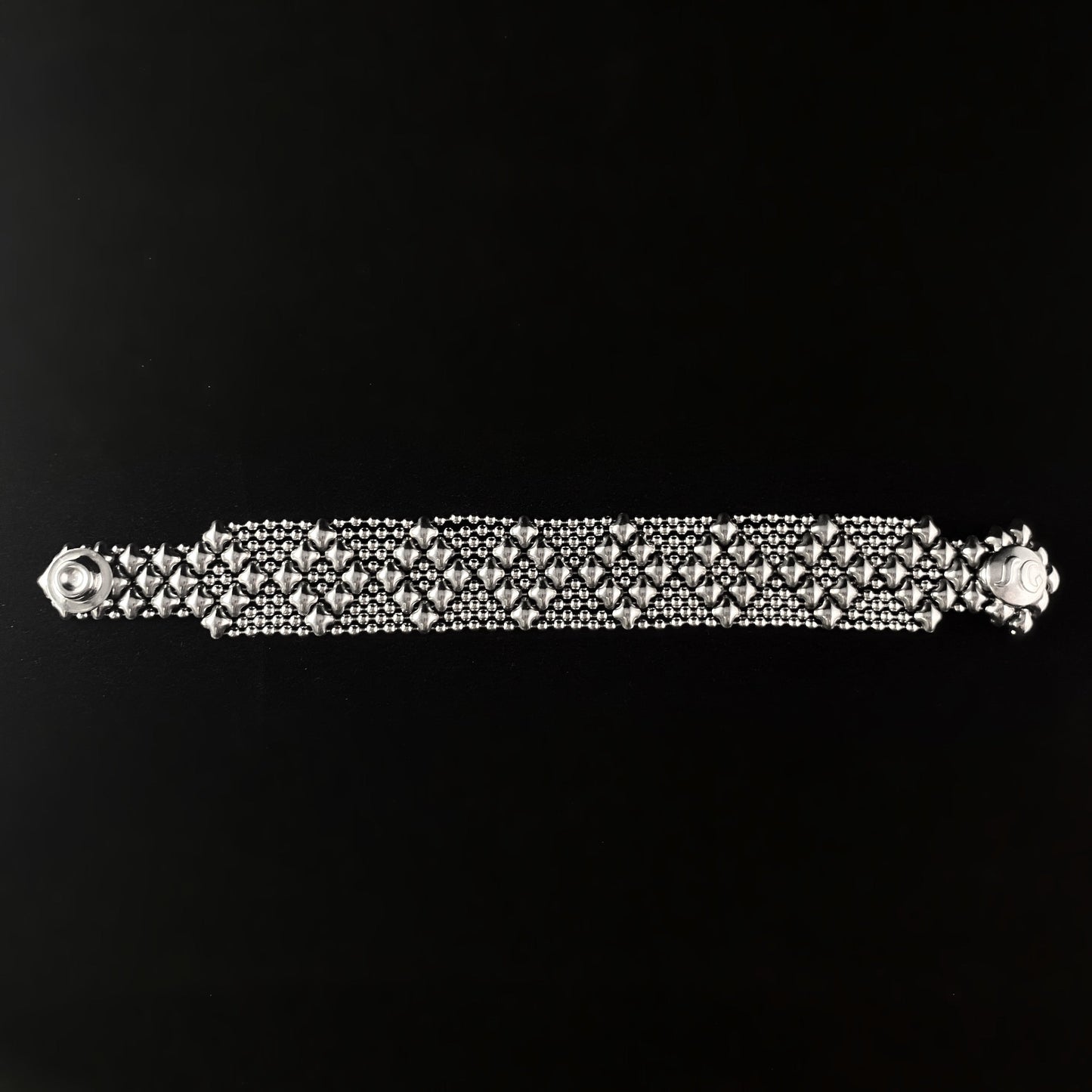 SG Liquid Metal Bracelet - 1 inch Wide Silver