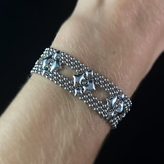 SG Liquid Metal Bracelet - 5/8 inch Wide Silver