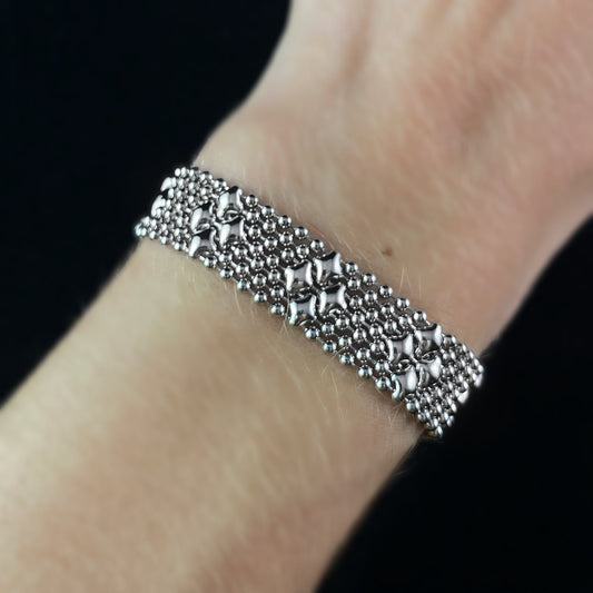 SG Liquid Metal Bracelet -.5 inch Wide Silver