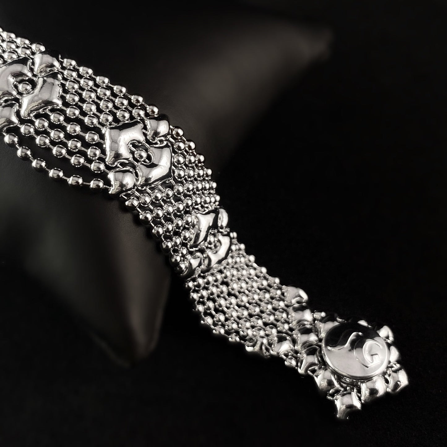 SG Liquid Metal Bracelet -.75 inch Wide Silver