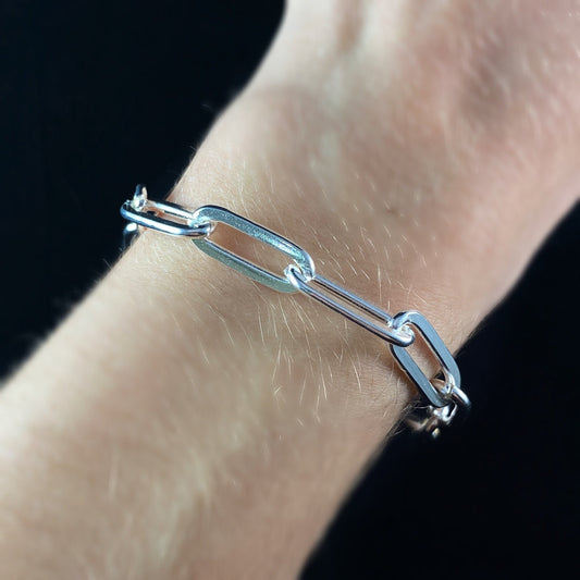 Silver Minimalist Chain Bracelet - Handmade Nickel Free Ulla Jewelry