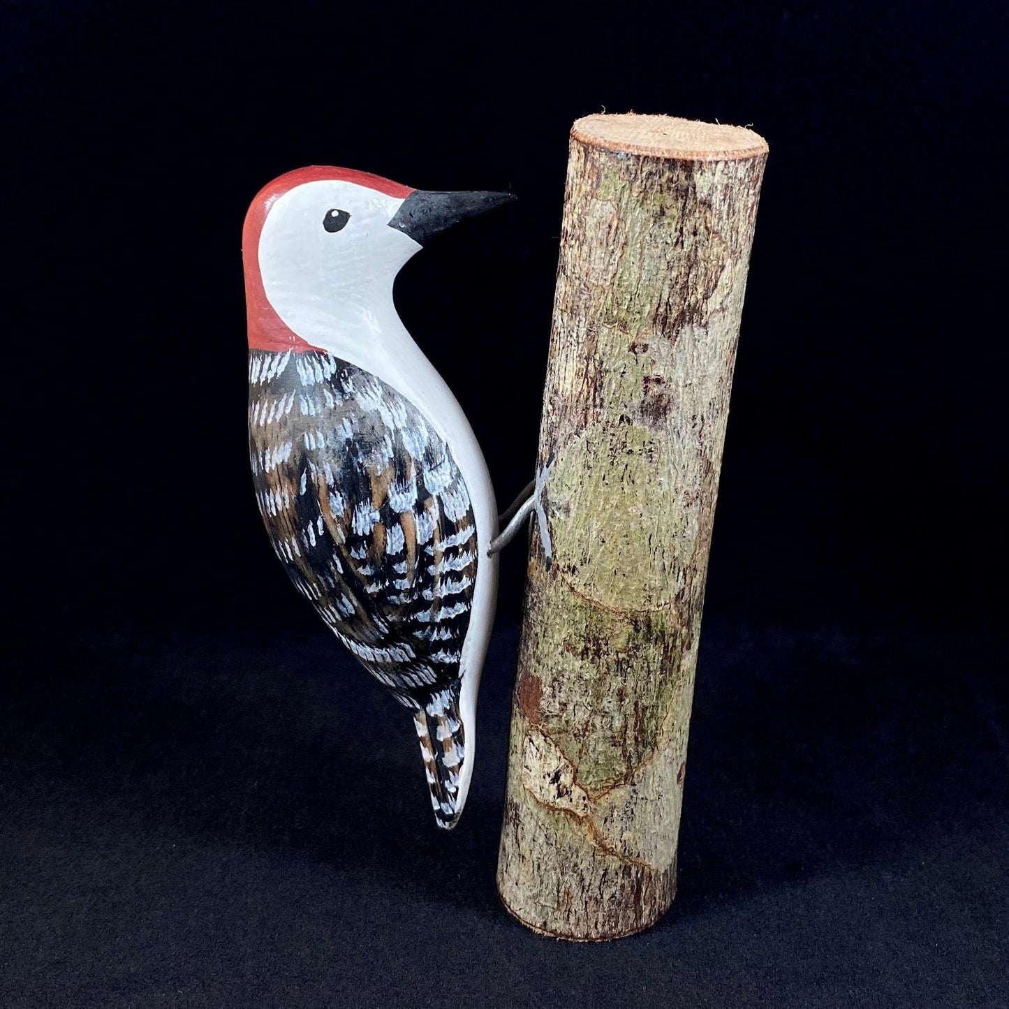 Handmade, Hand-painted Wooden Red Bellied Woodpecker