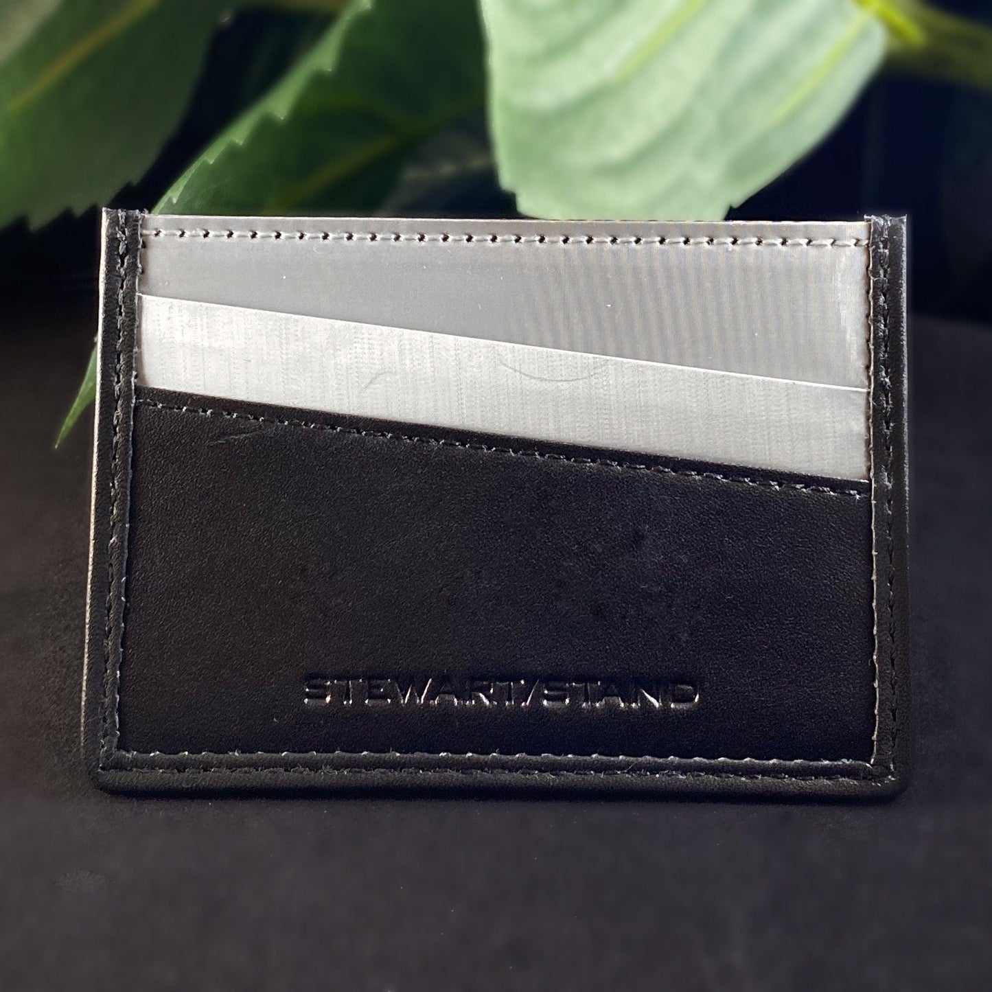 Stainless Steel and Leather RFID Protection Card Holder