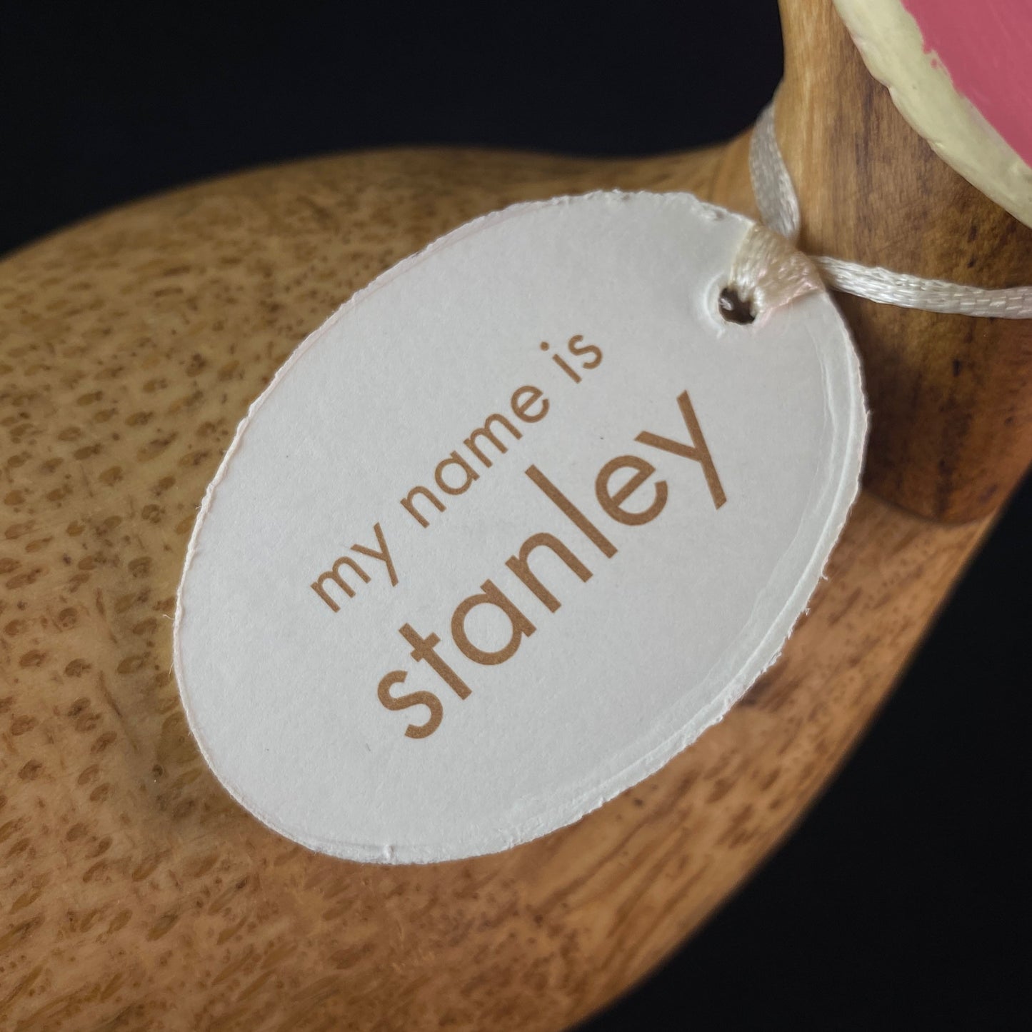Stanley - Hand-carved and Hand-painted Bamboo Duck
