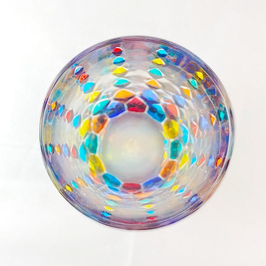 Tall Venetian Glass Marilyn Highball Glass - Handmade in Italy, Colorful Murano Glass