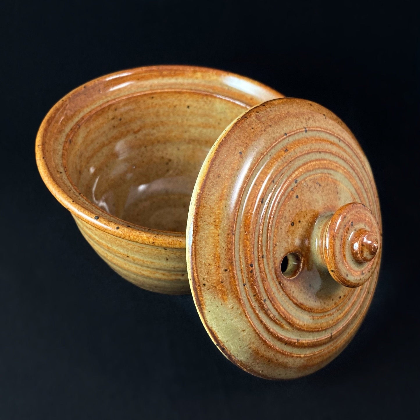 Tan Ceramic Egg Cooker - Handmade Handcrafted Pottery Made in America