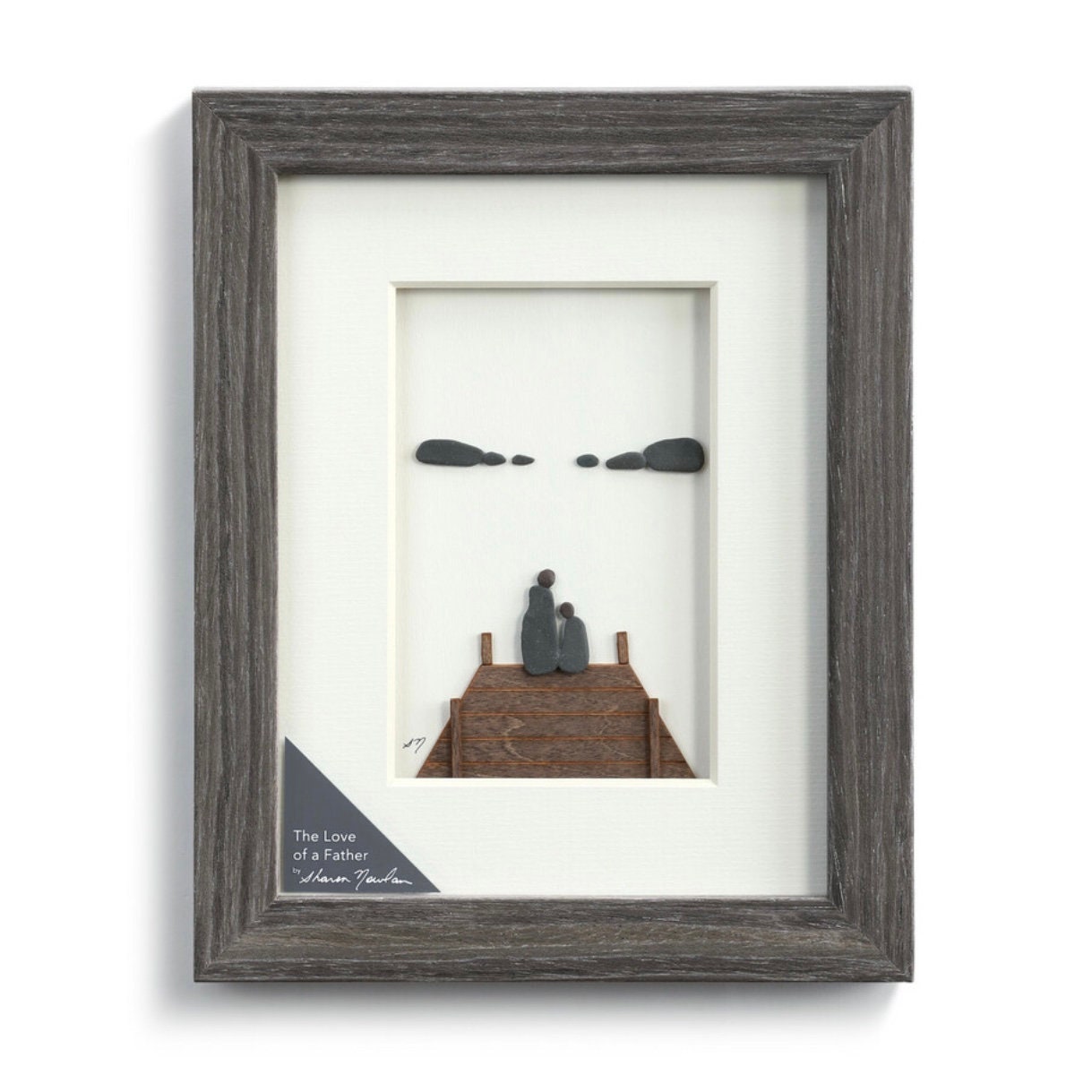 The Love of a Father, Sharon Nowlan Pebble Art