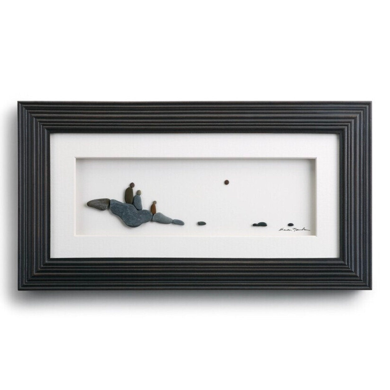 Three of Us, Sharon Nowlan Pebble Art