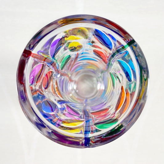 Venetian Glass Vase - Handmade in Italy, Colorful Murano Glass Vase