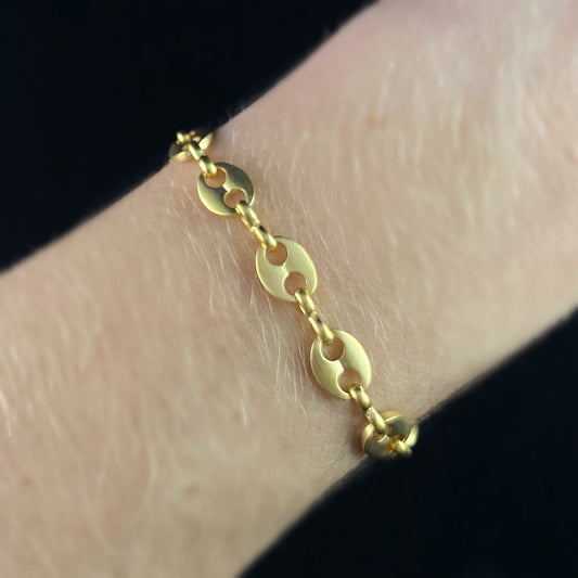 Unique Gold Chain Link Bracelet - La Vie Parisienne by Catherine Popesco