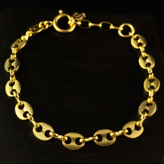 Unique Gold Chain Link Bracelet - La Vie Parisienne by Catherine Popesco