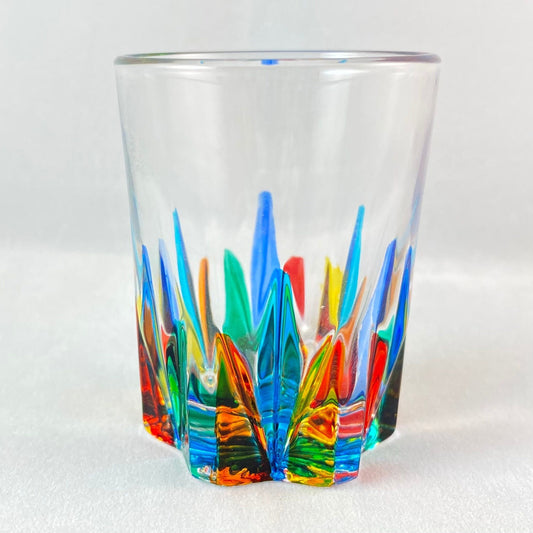 Venetian Glass Shot Glass - Handmade in Italy, Colorful Murano Glass