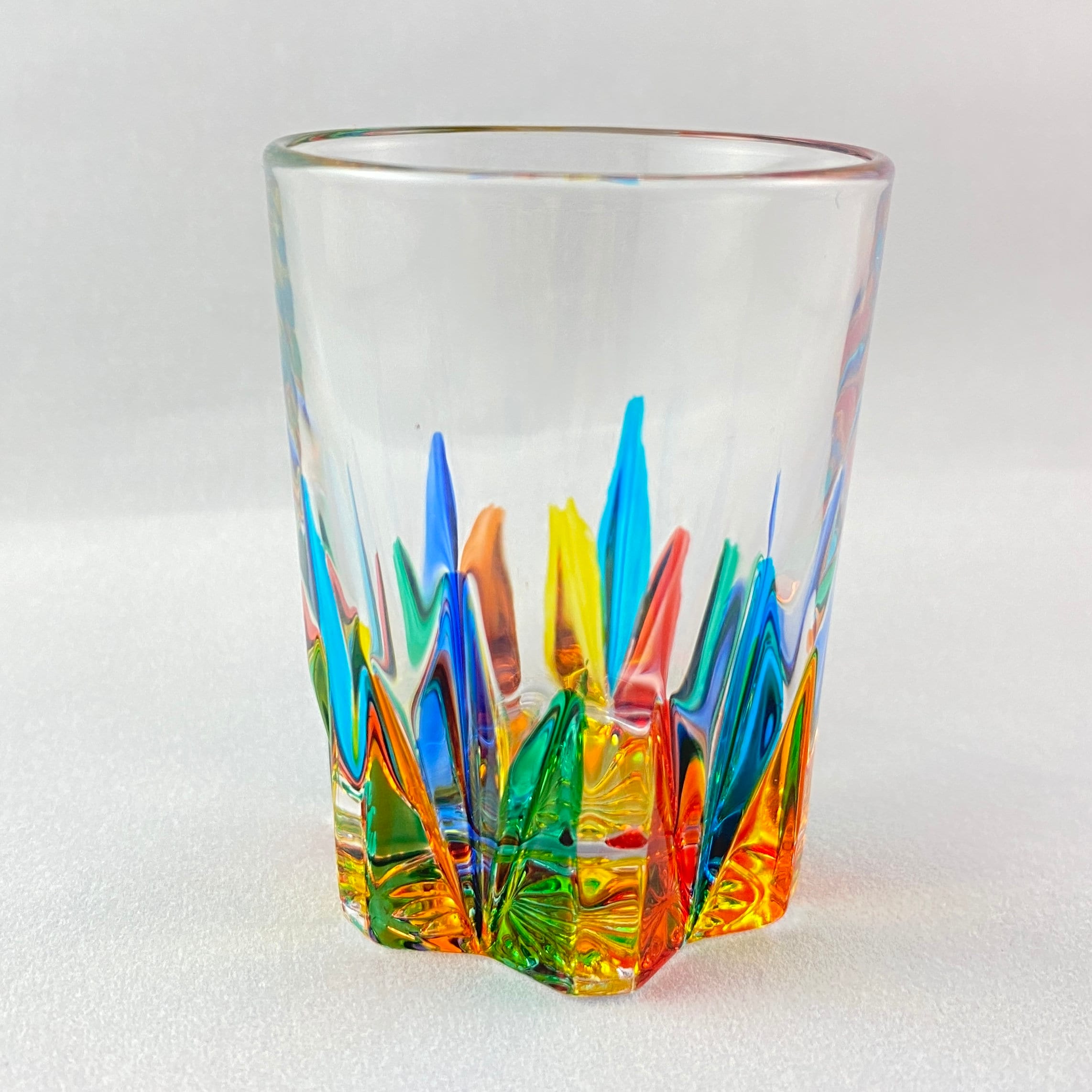 Gorgeous multi-colored glass, made in Venice, shops Italy