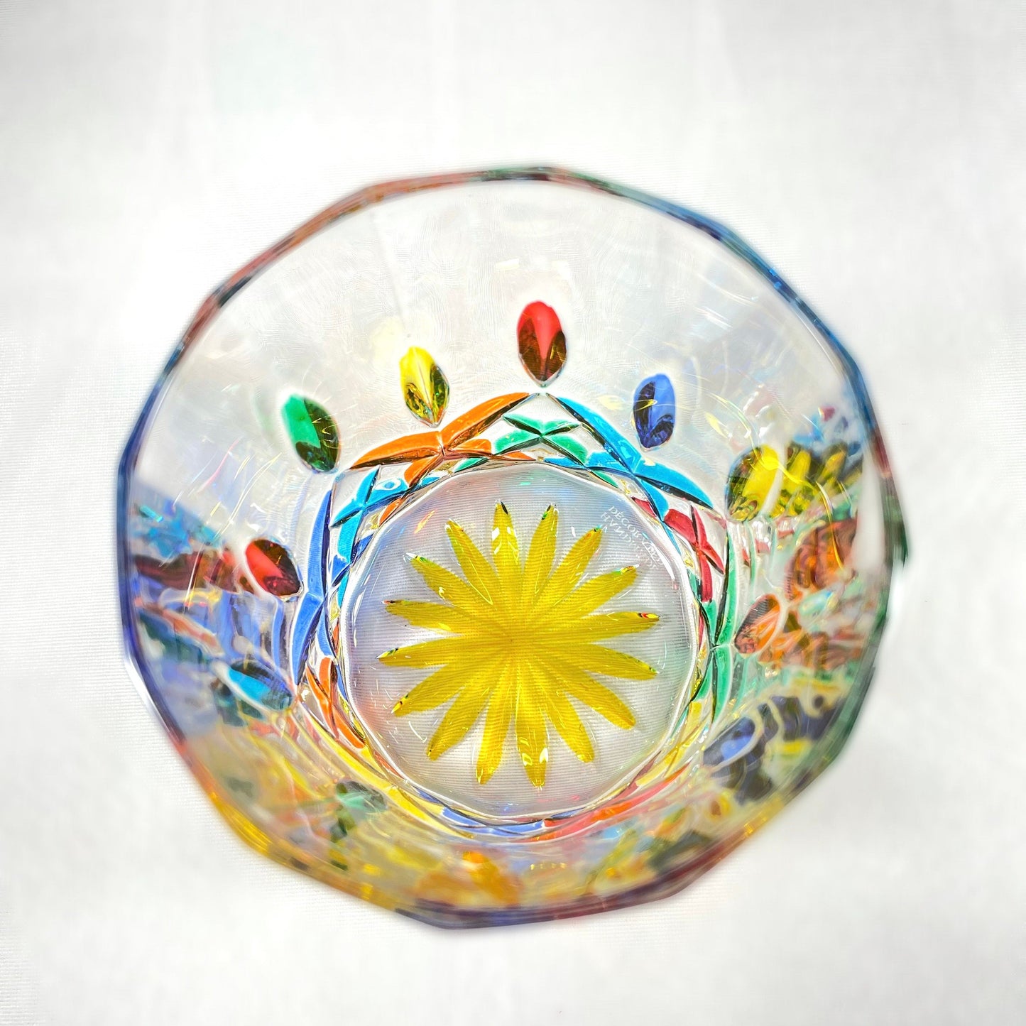 Venetian Glass Opera Tumbler - Handmade in Italy, Colorful Murano Glass