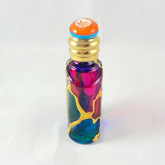 Venetian Glass Perfume Bottle - Handmade in Italy, Colorful Murano Glass