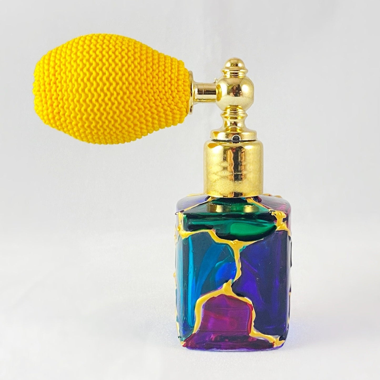 Venetian Glass Perfume Spray Bottle - Handmade in Italy, Colorful Murano Glass