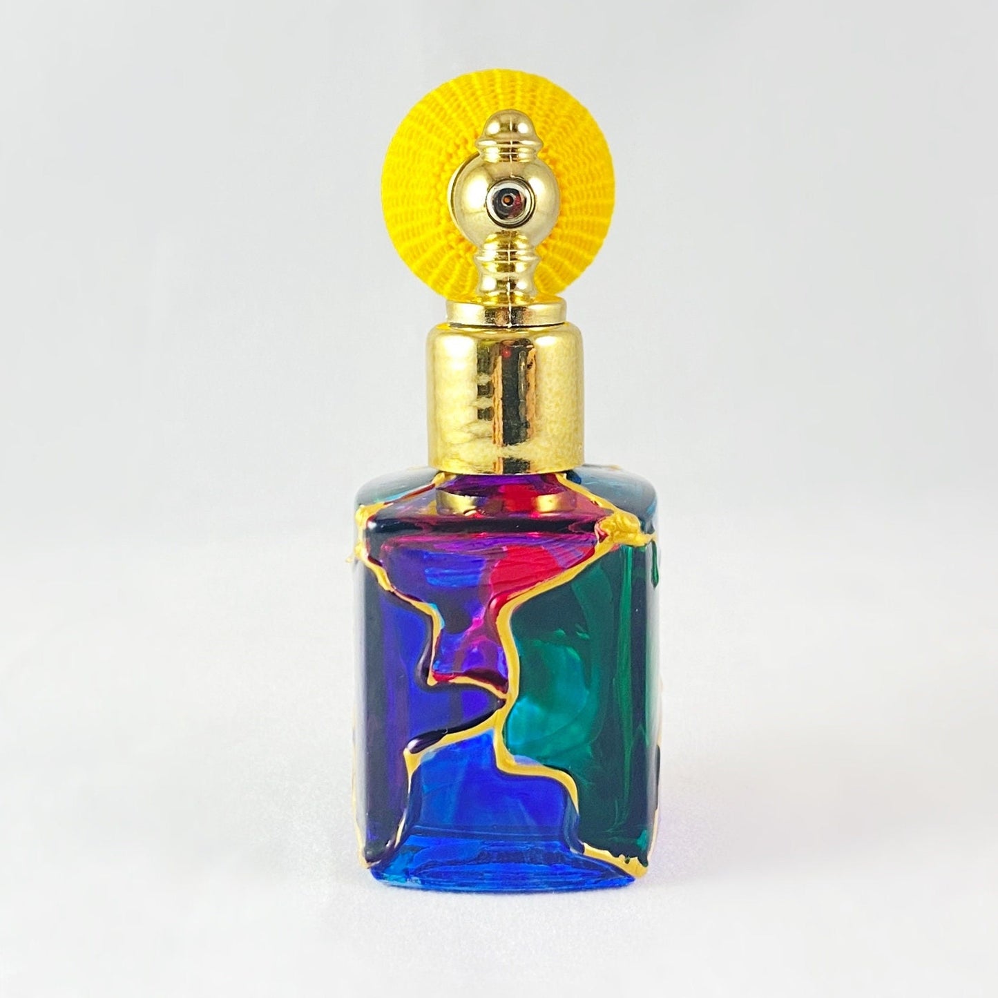 Venetian Glass Perfume Spray Bottle - Handmade in Italy, Colorful Murano Glass