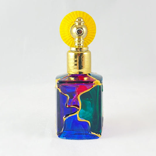 Venetian Glass Perfume Spray Bottle - Handmade in Italy, Colorful Murano Glass
