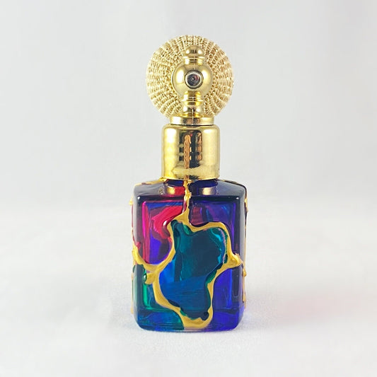 Venetian Glass Perfume Spray Bottle - Handmade in Italy, Colorful Murano Glass