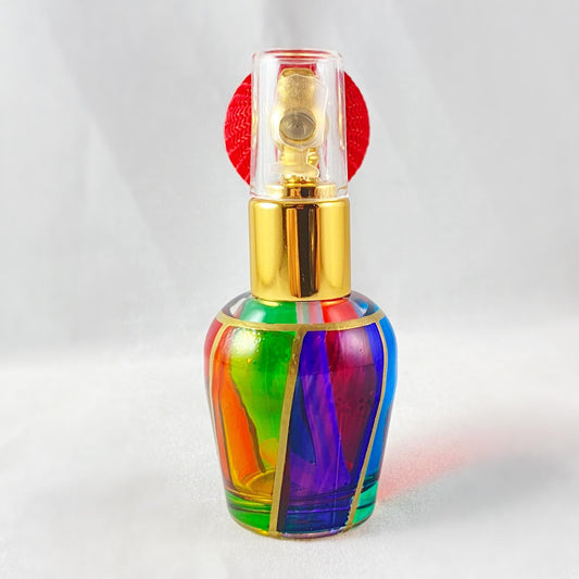 Venetian Glass Perfume Spray Bottle - Handmade in Italy, Colorful Murano Glass