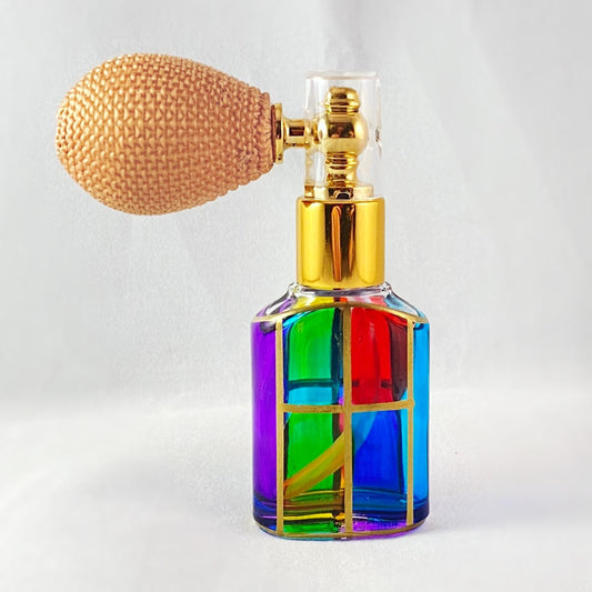 Venetian Glass Perfume Spray Bottle - Handmade in Italy, Colorful Murano Glass