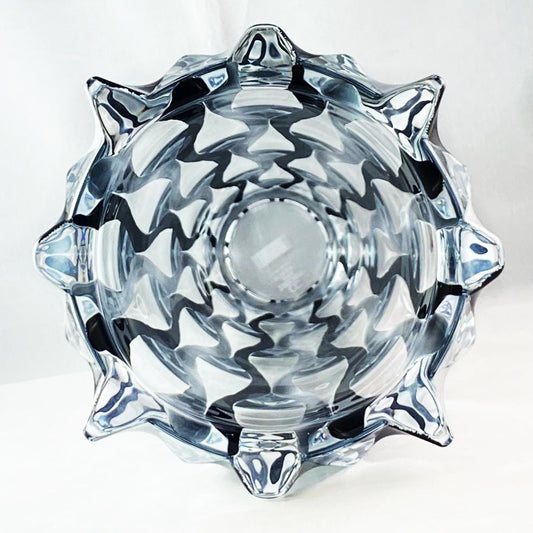 Venetian Glass Ribbon Samba Vase, Black/Silver - Handmade in Italy, Colorful Murano Glass