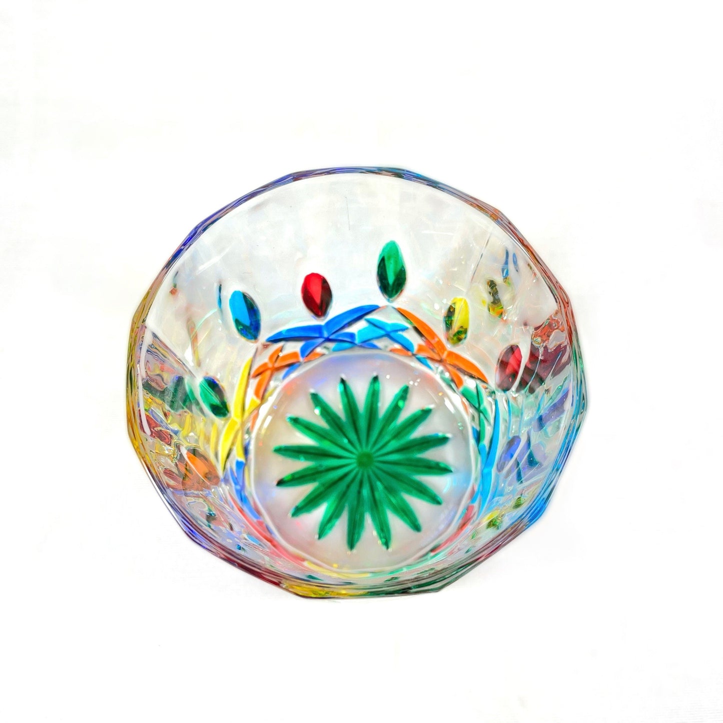 Venetian Glass Small Opera Tumbler - Handmade in Italy, Colorful Murano Glass