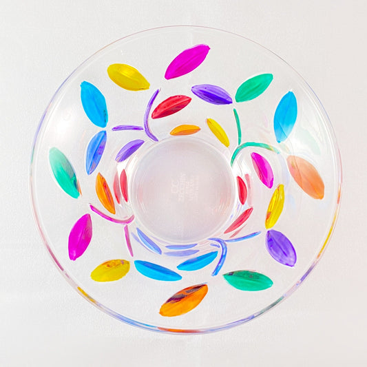 Venetian Glass Tree of Life Dish - Handmade in Italy, Colorful Murano Glass Bowl