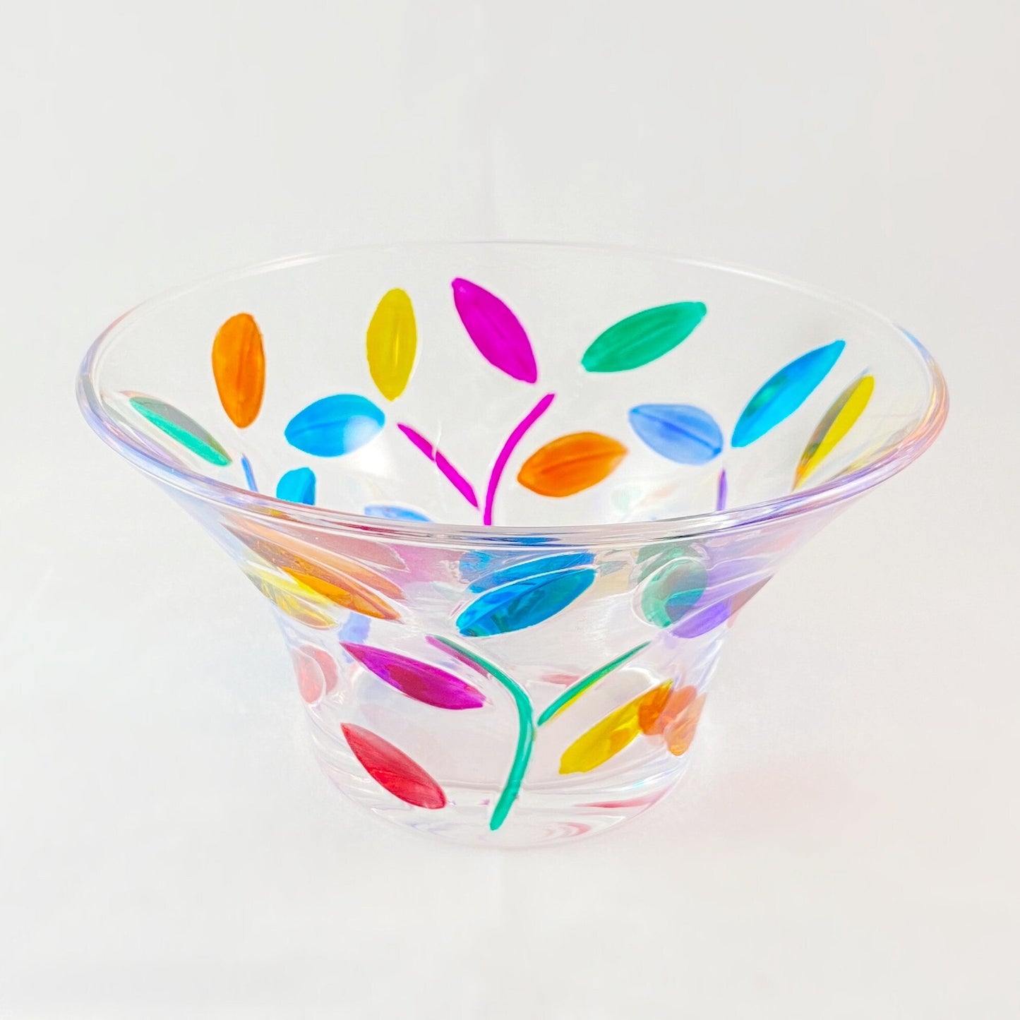 Venetian Glass Tree of Life Dish - Handmade in Italy, Colorful Murano Glass Bowl