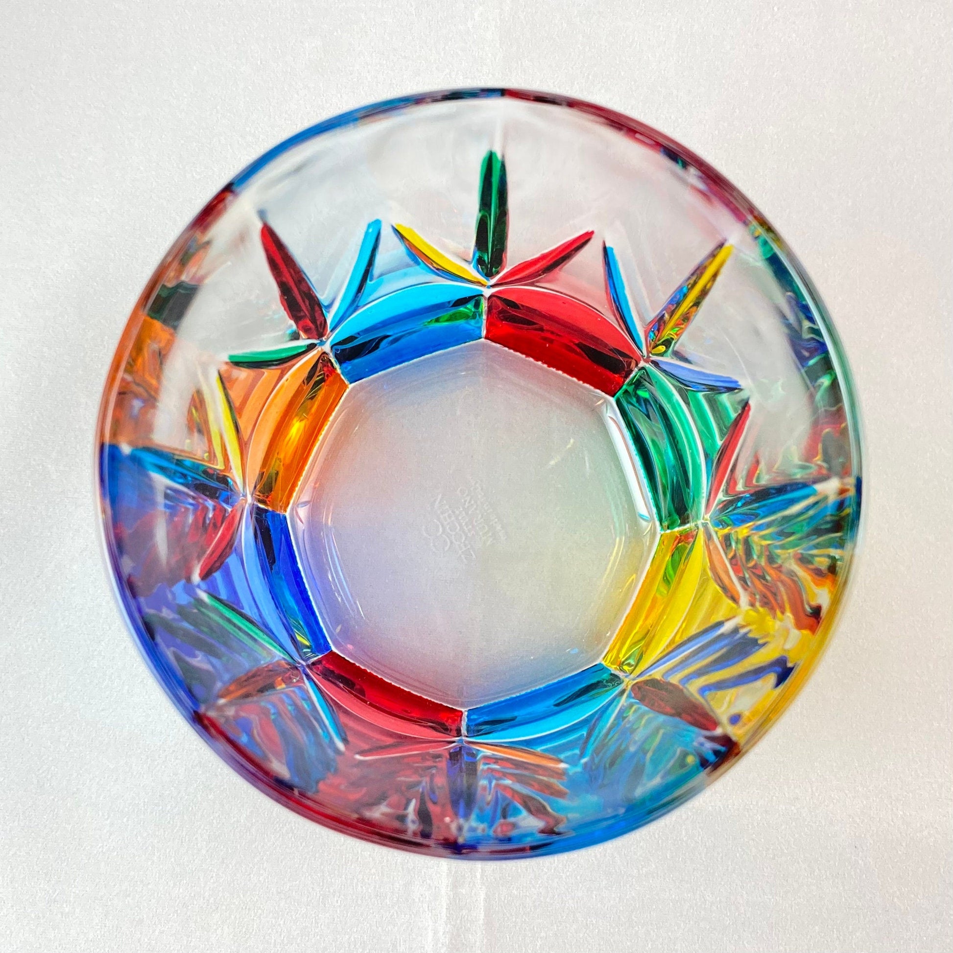 Venetian Glass Tumbler - Handmade in Italy, Colorful Murano Glass