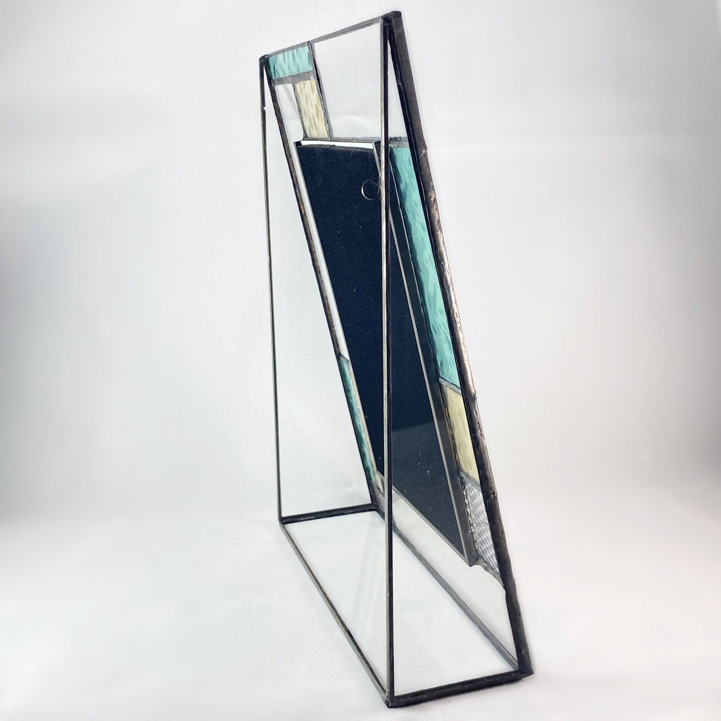 Vertical 4x6 Multicolored Stained Glass Picture Frame -