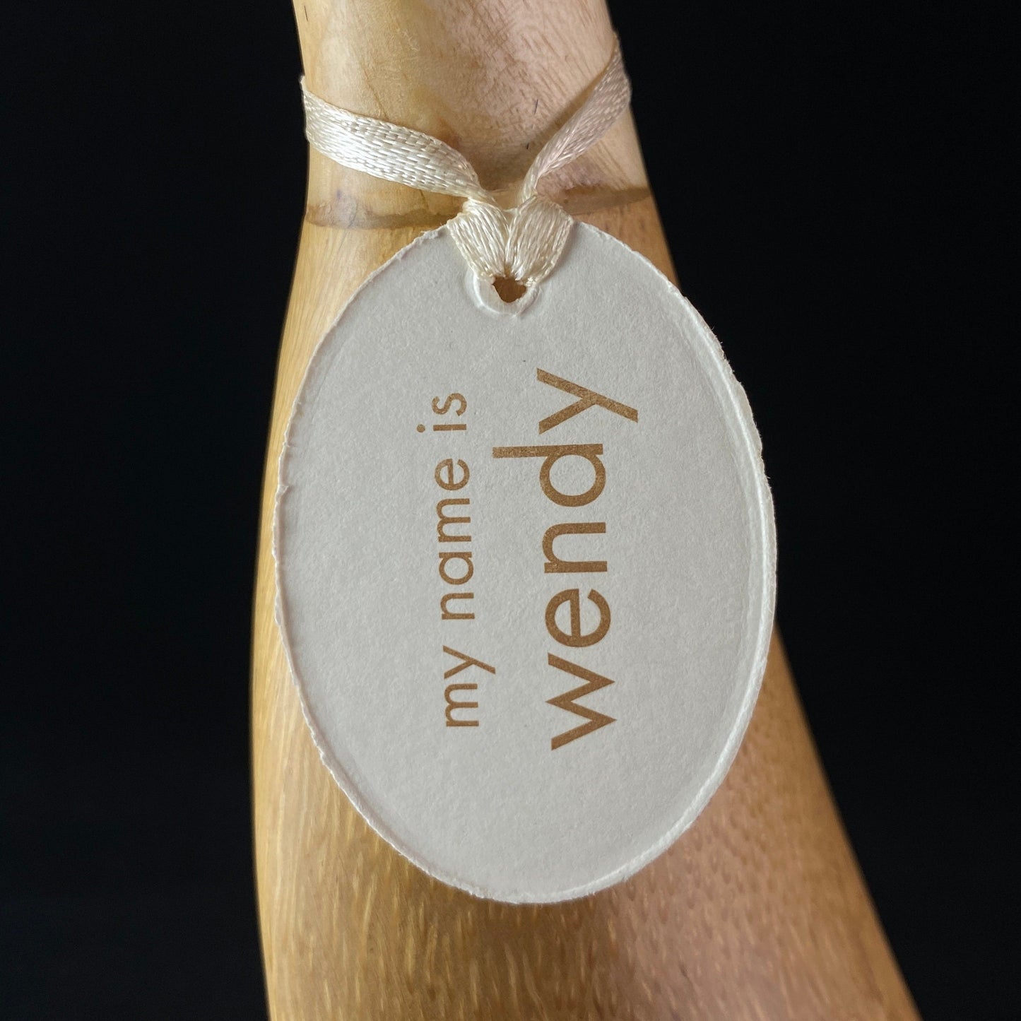 Wendy - Hand-carved and Hand-painted Bamboo Duck