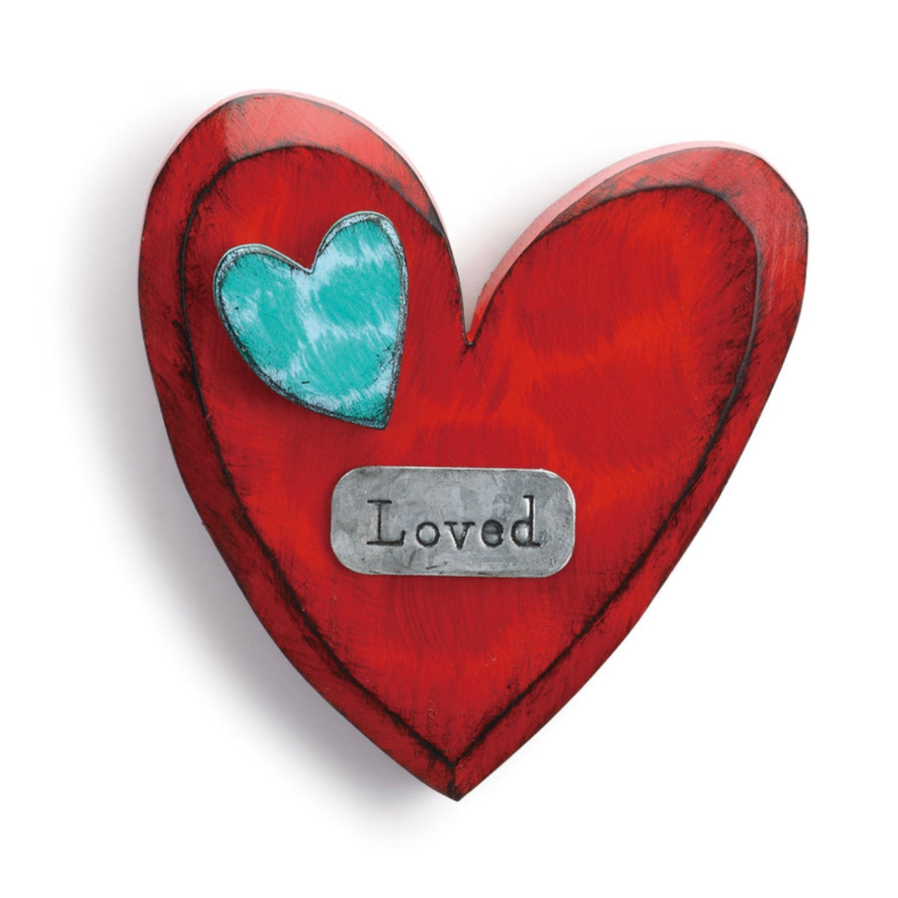 Whimsical Loved Wall Heart
