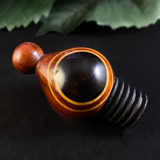Wooden Wine Bottle Stopper - Gift for Wine Lovers