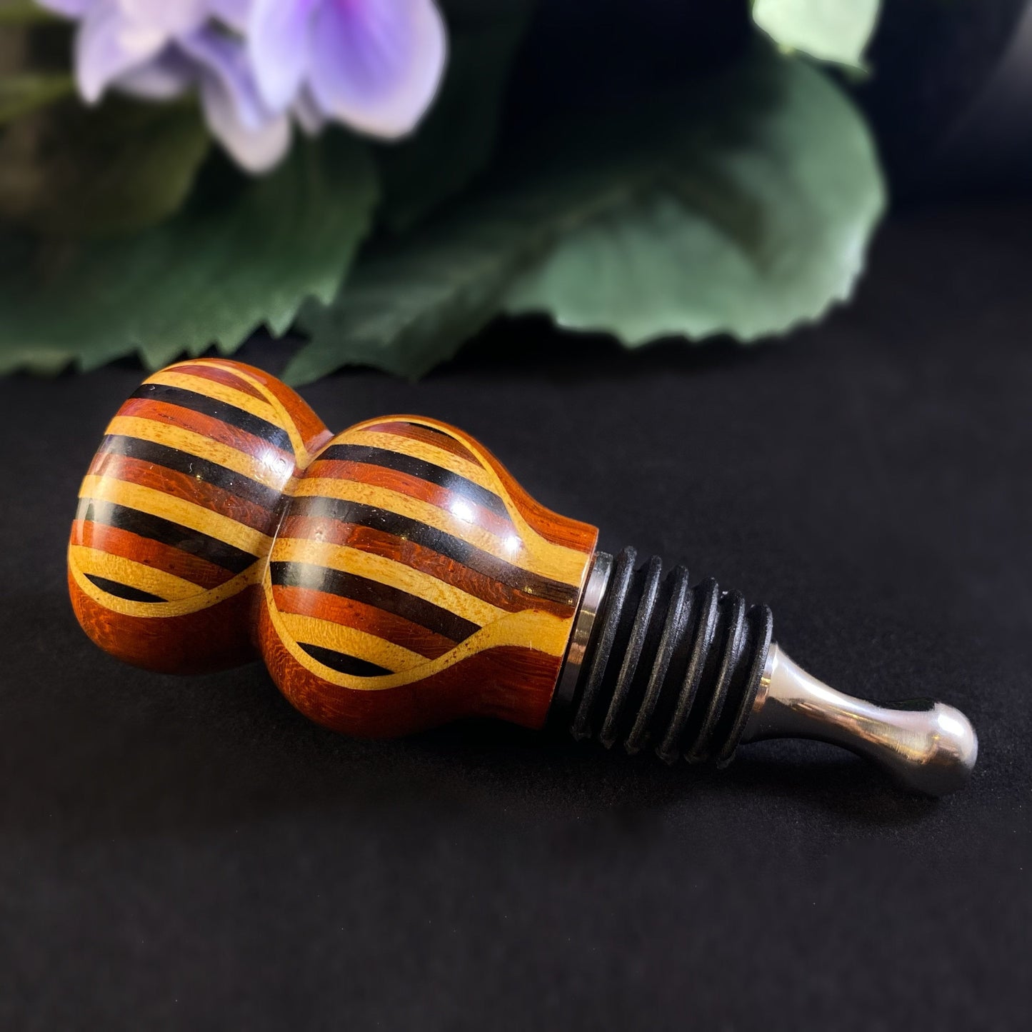 Wooden Wine Bottle Stopper - Gift for Wine Lovers