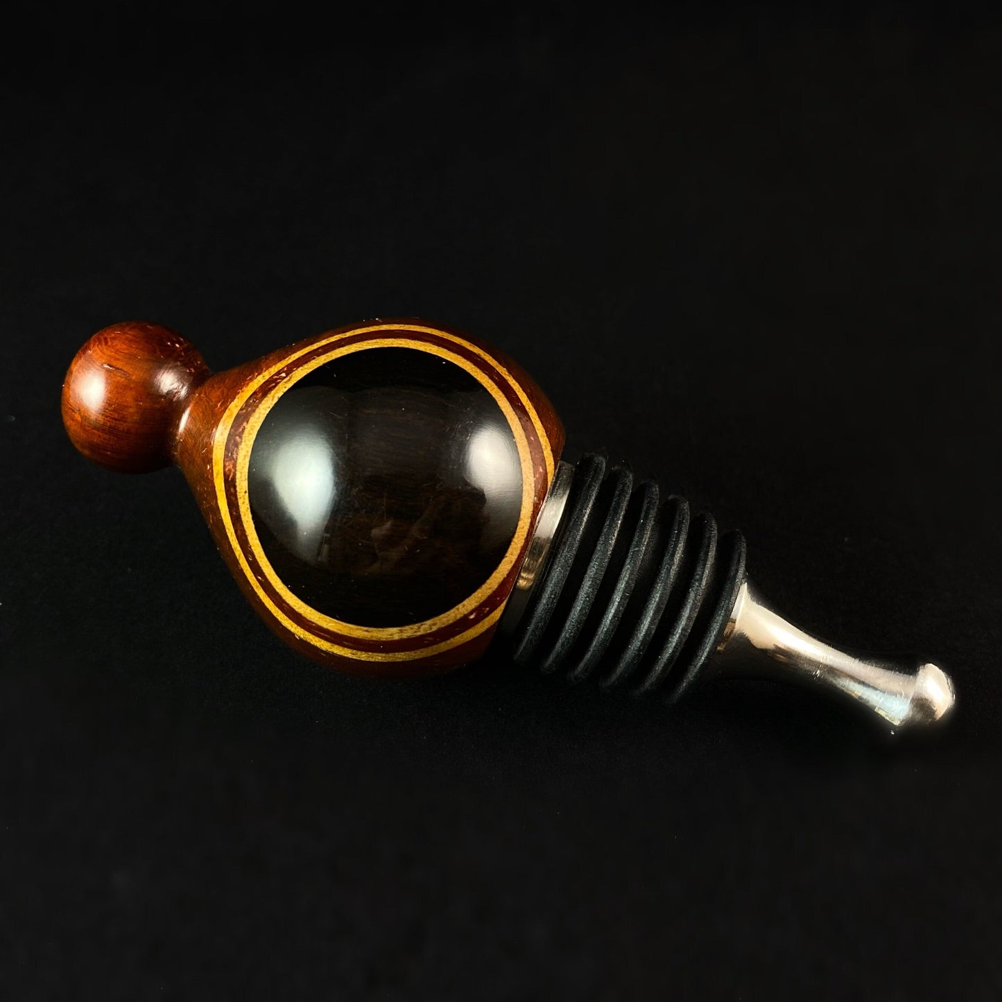 Wooden Wine Bottle Stopper - Gift for Wine Lovers