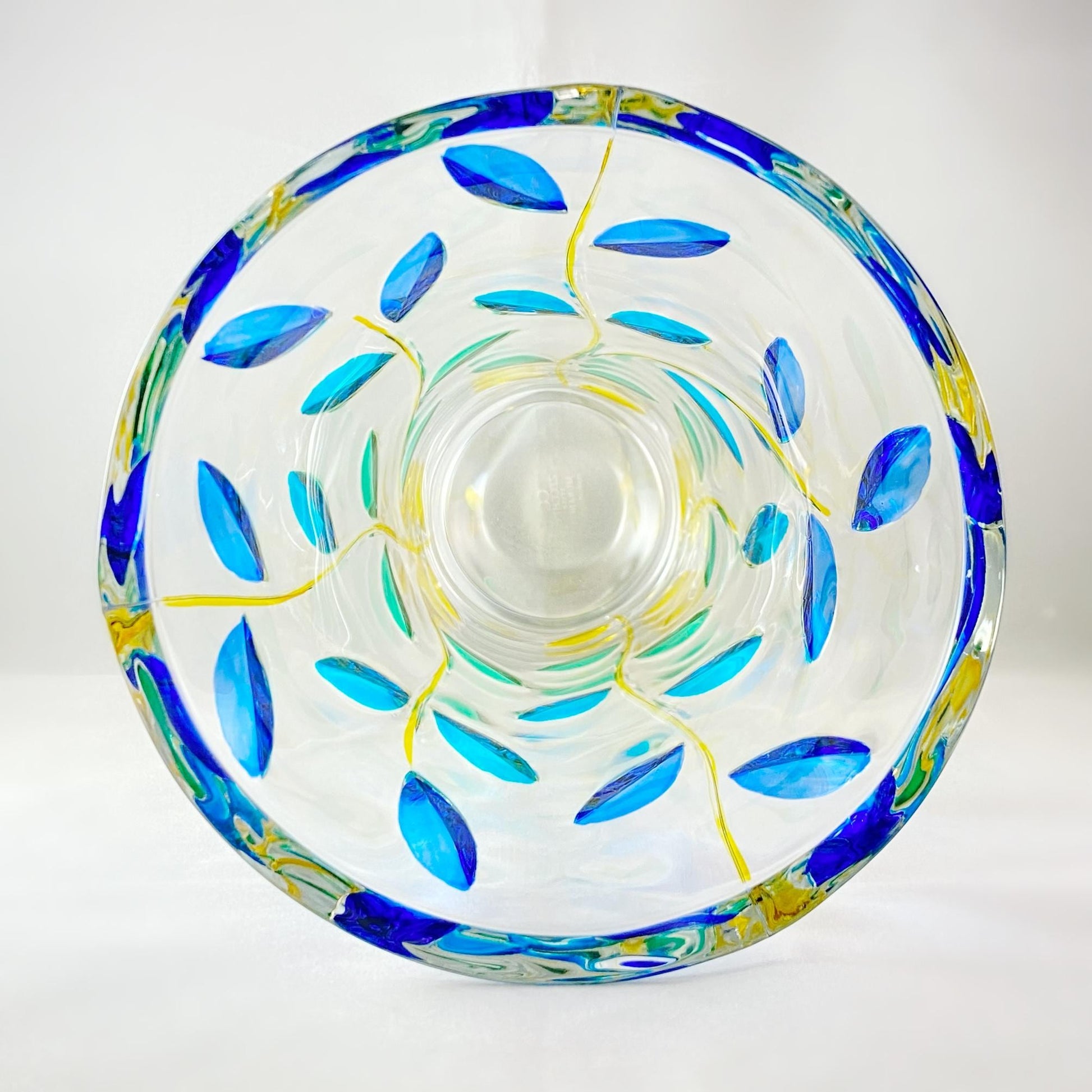 10 Inch Tree of Life Venetian Glass Vase - Handmade in Italy, Colorful Murano Glass Vase