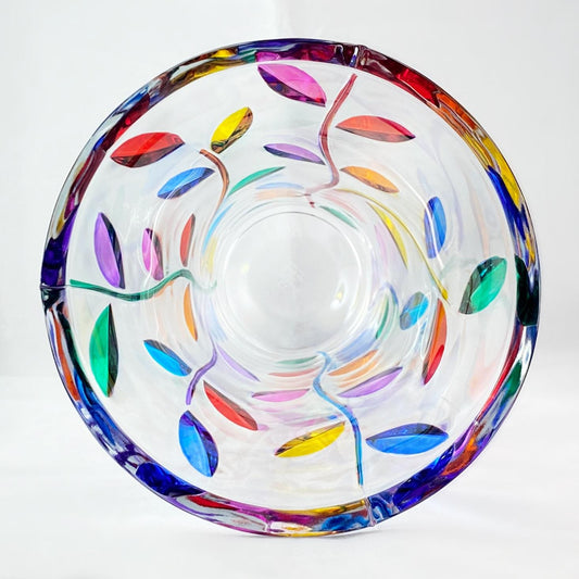 10 Inch Tree of Life Venetian Glass Vase, Multi - Handmade in Italy, Colorful Murano Glass Vase