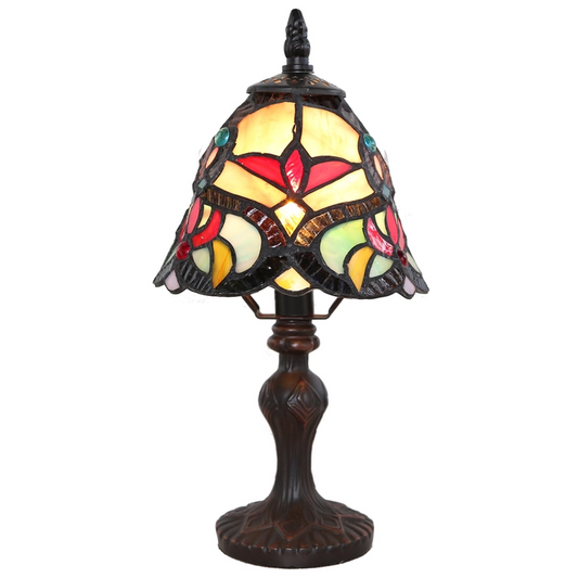 12’ Multicolor Mini Tiffany Style Accent Lamp - Vivaldi