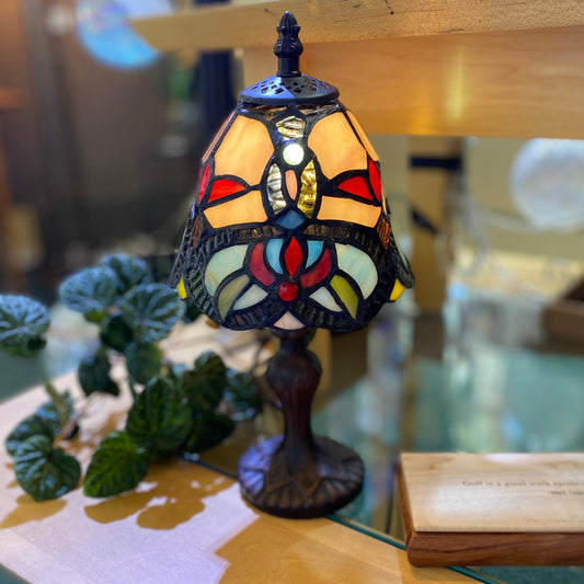 12’ Multicolor Mini Tiffany Style Accent Lamp - Vivaldi